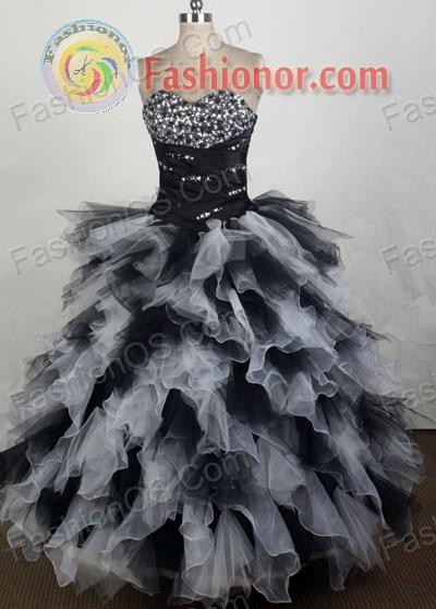 2013 Unique Ball Gown Sweetheart Floor-Length Quinceanera Dresses Style JP42675