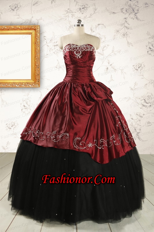 Formal Ball Gown Embroidery Quinceanera Dresses with Sweetheart FNAO506FOR
