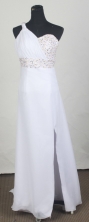 Lovely Empire One Shoulder Neck Floor-Length Prom Dresses WlX426115