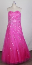 Pretty A-line Sweetheart Floor-length Hot Pink Prom Dress LHJ42851
