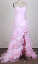 Pretty Empire Sweetheart Brush Pink Prom Dress LHJ42889