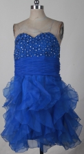 Pretty Short Sweetheart Mini-length Royal Prom Dress LHJ42810
