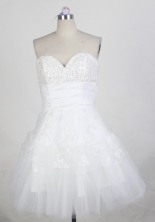 Pretty Short Sweetheart Mini-length White Prom Dress LHJ42872