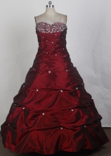 2012 New Ball Gown Sweetheart Neck Floor-Length Vintage Quinceanera Dresses Style JP42625