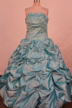 Affordable Ball gown Strapless Floor-length Vintage Quinceanera Dresses Style FA-W-348