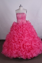 Beautiful Ball gown Strapless Floor-length Vintage Quinceanera Dresses with Beading Style FA-Z-007