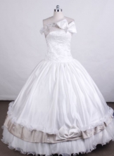 Beautiful Ball gown StraplessFloor-length Quinceanera Dresses Appliques with Beading Style FA-Z-0018
