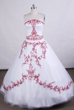 Beautiful Ball gown StraplessFloor-length Quinceanera Dresses Embroidery Style FA-Z-0023
