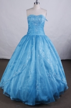 Beautiful Ball gown Sweetheart Floor-length Quinceanera Dresses Appliques Style FA-Z-0041
