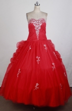 Classical Ball Gown Sweetheart Floor-length Vintage Quinceanera Dress ZQ12426060
