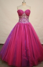 Elegant Ball gown Sweetheart Floor-length Quinceanera Dresses Appliques with Beading Style FA-Z-0064
