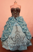 Exquisite Ball gown Strapless Floor-length Vintage Quinceanera Dresses Style FA-W-320