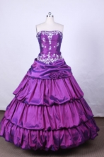 Fashionable Ball Gown Strapless Floor-length Quinceanera Dresses Style FA-S-219