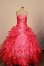 Gorgeous Ball Gown Strapless Floor-length Vintage Quinceanera dress Style FA-W-353