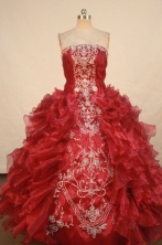 Gorgeous Ball Gown Strapless Floor-length Vintage Quinceanera dress Style FA-W-354