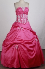 Gorgeous Ball Gown Straplesss Floor-length Vintage Quinceanera Dress ZQ12426050