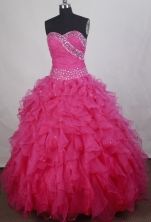 Gorgeous Ball gown Sweetheart-neck Floor-length Vintage Quinceanera Dresses Style FA-W-r80