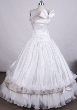 Luxurious Ball Gown Strapless FLoor-Length White Vintage Quinceanera Dresses Style L042409