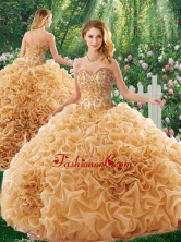 Luxurious Brush Train Appliques Quinceanera Dresses for 16 Brithday Party SJQDDT350002FOR