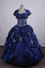 Modest Ball Gown Strapless FLoor-Length Vintage Quinceanera Dresses LZ42480