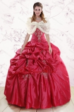 New Style Strapless Appliques Quinceanera Dresses XFNAO189BFOR 