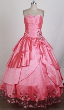 Perfect Ball Gown Sweetheart Floor-length Vintage Quinceanera Dress ZQ12426031