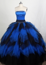 Popular Ball gown Strapless Floor-length Quinceanera Dresses Style FA-W-r79