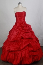 Popular Ball gown Strapless Floor-length Vintage Quinceanera Dresses Style FA-W-r68