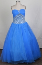 Pretty A-line Sweetheart Floor-length Vintage Quinceanera Dress ZQ12426044