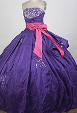 Pretty Ball Gown Strapless Floor-length Quinceanera Dress ZQ12426066