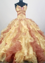 Pretty Ball Gown Straps Floor-length Quinceanera Dress ZQ12426082