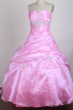 Pretty Ball Gown Sweetheart Floor-length Vintage Quinceanera Dress ZQ12426036