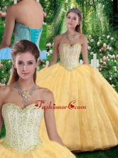 Simple Ball Gown Sweetheart Beading Quinceanera Gowns for Fall SJQDDT295002FOR 