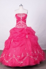 Sweet Ball Gown Strapless FLoor-Length Quinceanera Dresses Style L42413