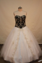 Wonderful A-line Sweetheart Floor-length Quinceanera Dresses Appliques with sequins Style FA-Z-0088