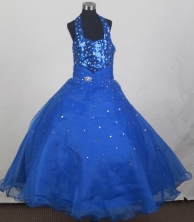 2012 Pretty Ball Gown Halter Top Neck Floor-Length Quinceanera Dresses Style JP42628