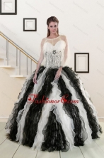 2015 Exclusive Quinceanera Dresses with Zebra and Ruffles XFNAO776AFOR