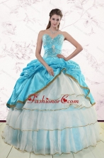 2015 Pretty Sweetheart Quinceanea Dresses with Beading XFNAO758FOR