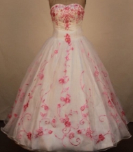 Exclusive Ball Gown Strapless Floor-Length Quinceanera Dresses Style LZ42479