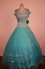 Exquisite Ball Gown Strapless Floor-Length Quinceanera Dresses Style X042414