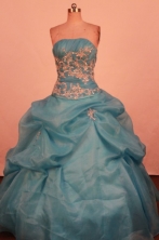 Gorgeous Ball Gown Strapless Floor-Length Quinceanera Dresses Style LZ42464