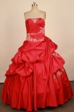 Gorgeous Ball Gown Strapless Floor-Length Hot Pink Beading  Quinceanera Dresses Style FA-S-323