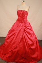 Gorgeous Ball gown Strapless Floor-Length Quinceanera Dresses Style FA-Y-134