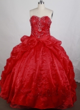 Gorgeous Ball gown Sweetheart Sweep Train Quinceanera Dresses Style FA-W-r60