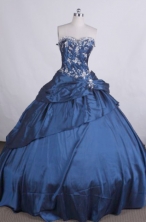 Lovely Ball gown Sweetheart Floor-length Quinceanera Dresses Appliques with Beading Style FA-Z-0035
