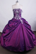 Luxurious Ball gown StraplessFloor-length Quinceanera Dresses Embroidery Style FA-Z-0044