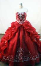 Luxurious Ball gown Sweetheart Floor-length Embroidery with Beading Quinceanera Dresses FA-Z-133