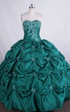 Luxurious Ball gown Sweetheart Floor-length appliques with beading Quinceanera Dresses Style FA-Z-003