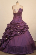 Popular Ball Gown Strapless Floor-Length Quinceanera Dresses Style LZ42459