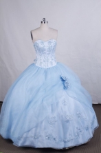 Pretty Ball gown Sweetheart Floor-length Quinceanera Dresses Beading Style FA-Z-0038